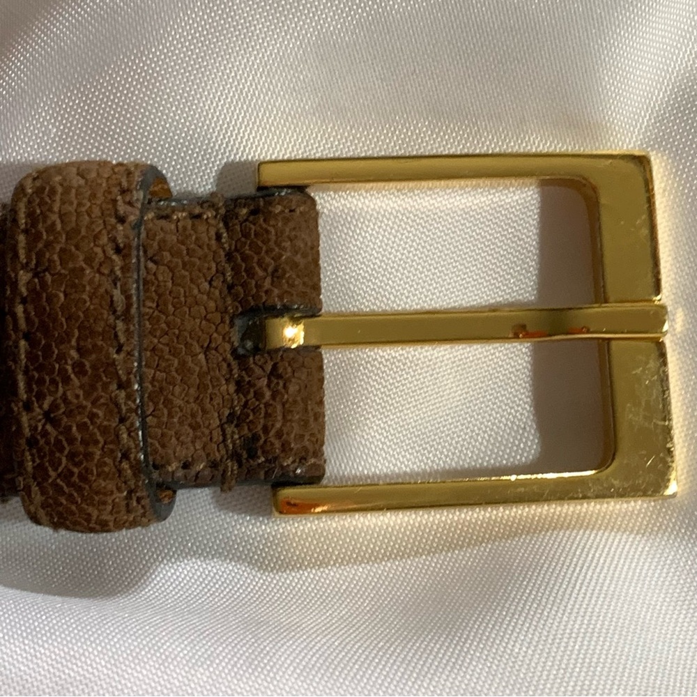 SAINT LAURENT PARIS YSL brown suede BELT 38" - Picture 3 of 11